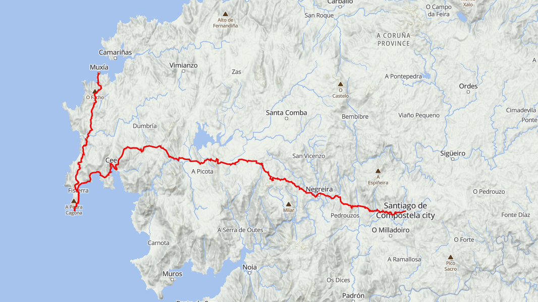 My Camino Route
